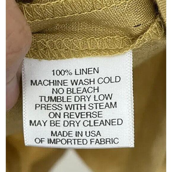 K. Swarth Pure Designs Linen Minimalist Top Lagenlook Asymmetrical Coastal READ - Picture 4 of 9